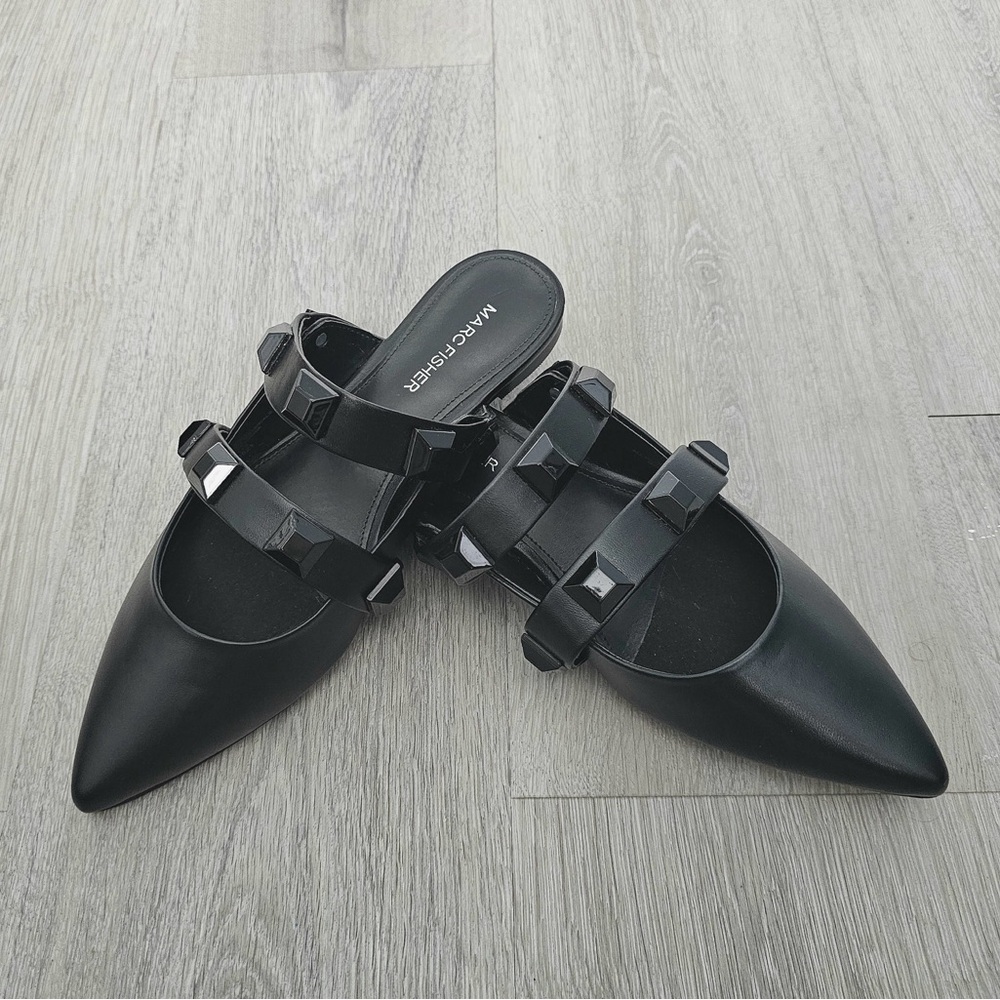 Marc Fisher Black Pointed Toe Sz 8M